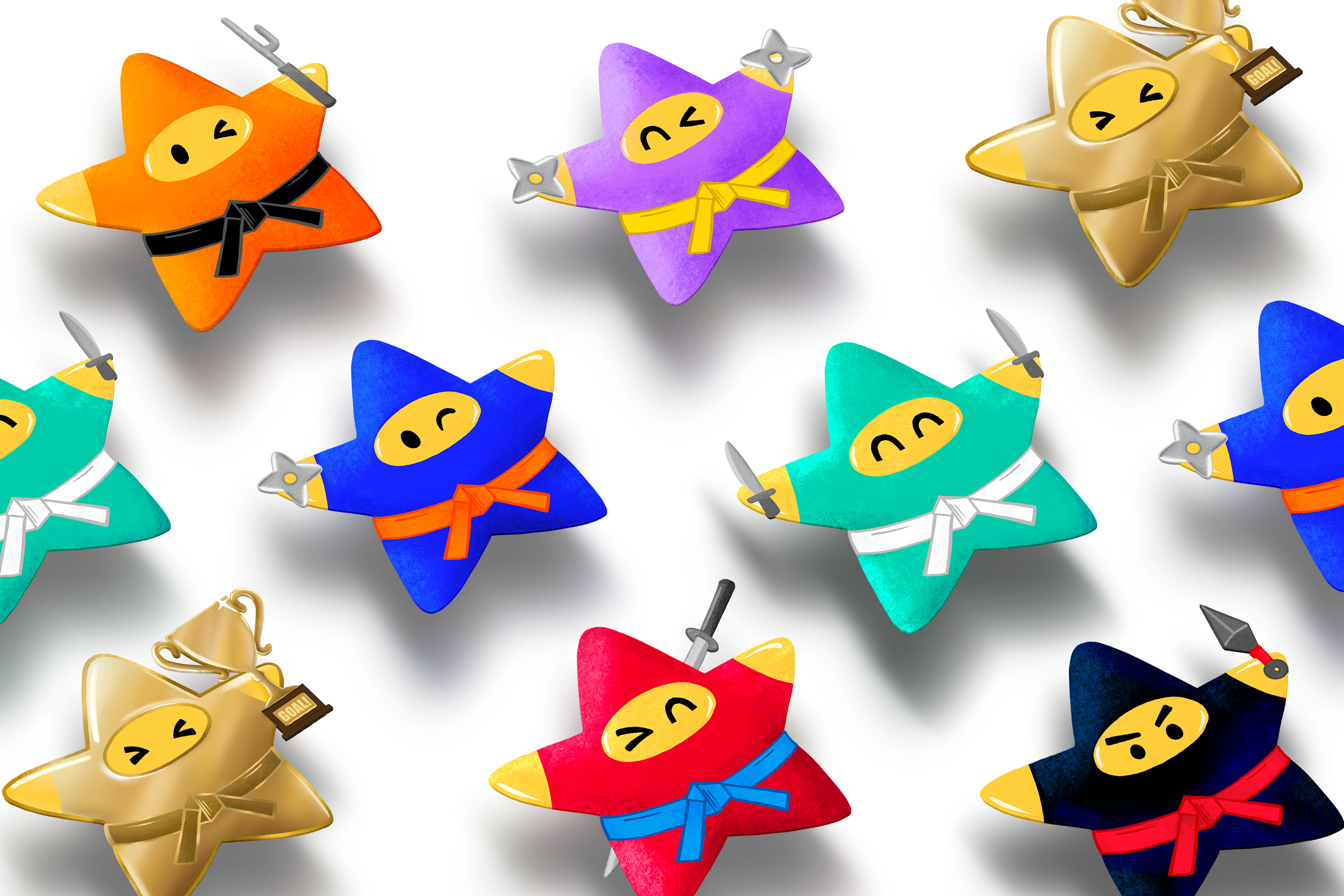 2024-Wutian-Ninja Stars stickers